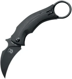 Fox Bastinelli BlackBird Linerlock Folding Karambit Knife 591bk