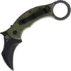 Fox Tribal K Karambit Linerlock Green G10 Folding Bohler M390 Pocket Knife 802OD