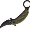 Fox Karambit Linerlock OD Green G10 Folding Bohler N690 Steel Pocket Knife 826OD