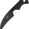 Fred Perrin Le Peeler Limited Edition Black Stonewashed Fixed Blade Neck Knife + Kydex