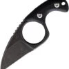 Fred Perrin Shorty Fixed Blade Neck Knife Black G10 Fixed Blade Knife 2001B