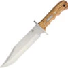 Winchester 14.25" Double Barrel Wood Handle Fixed Blade Bowie Knife G1511