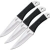 GIL HIBBEN 8.75" Cord Grip 3pc Triple Thrower Knife Set Throwing + Sheath 0947