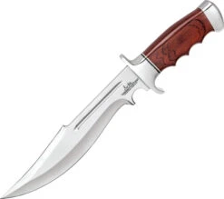 Hibben Legionnaire Bowie II Pakkawood 7Cr17MoV Fixed Blade Knife W/ Sheath 5068