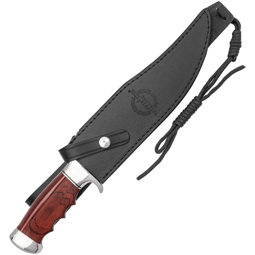 Hibben Legionnaire Bowie II Pakkawood 7Cr17MoV Fixed Blade Knife W/ Sheath 5068 2 Hibben Legionnaire Bowie II Pakkawood 7Cr17MoV Fixed Blade Knife W/ Sheath 5068 - Image 2