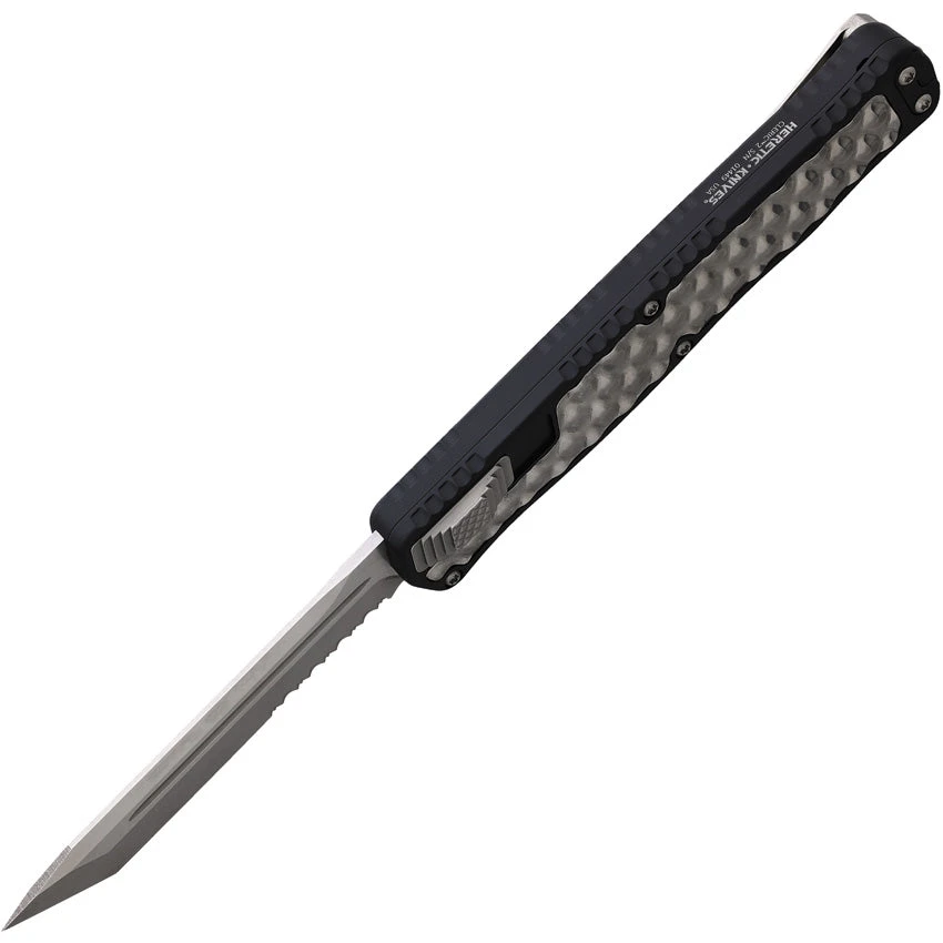 Heretic Knives Automatic Cleric II Knife OTF Black Aluminum & Stainless CPM-MagnaCut Blade 0192B 3 Heretic Knives Automatic Cleric II Knife OTF Black Aluminum & Stainless CPM-MagnaCut Blade 0192B - Image 3