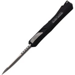 Heretic Knives Automatic Colossus Knife OTF Black Aluminum Serrated CPM-MagnaCut 0392B -Elite Knives Shop H0392B add 02