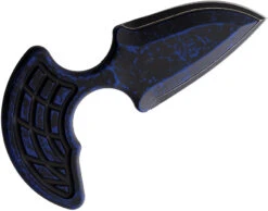 Heretic Knives Sleight Black & Blue Aluminum 20CV Push Dagger W/ Sheath 0508ABRKBLU