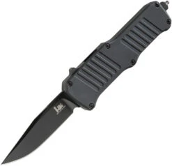 Heckler & Koch Automatic Hk Mini Incursion Knife OTF Black Aluminum 154CM Stainless PVD Clip Pt 54056