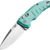 Hogue Automatic A01 Microswitch Knife Button Lock Aqua Blue Aluminum CPM-154 Drop Pt Blade 24113