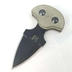 Jason Perry Blade Works Model 138 Little Alien OD Green G10 Push Dagger 138OD
