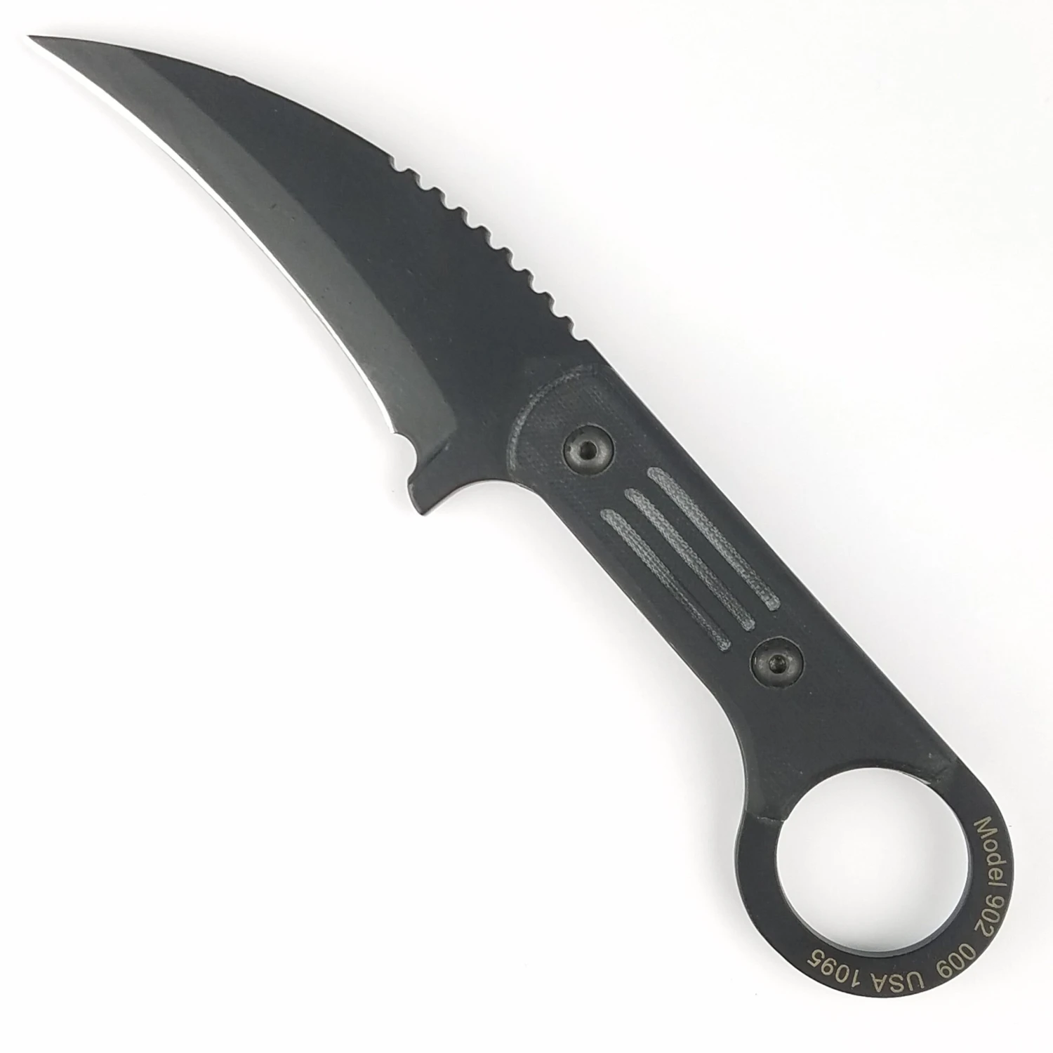 Jason Perry Blade Works Fixed Blade Knife Tactical Karambit Black 1095HC 902GBLK 1 Jason Perry Blade Works Fixed Blade Knife Tactical Karambit Black 1095HC 902GBLK