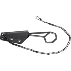 Kansept Knives Hex Black Sandvik 14C28N Fixed Blade Neck Knife W/ Kydex Sheath 0001A4 6 Kansept Knives Hex Black Sandvik 14C28N Fixed Blade Neck Knife W/ Kydex Sheath 0001A4 -Elite Knives Shop KG0001A4 add 02