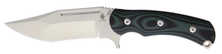 KIZER Super Bad Fixed Blade Bowie Knife W/ Black & Green G-10 Handle 1015A2 2 KIZER Super Bad Fixed Blade Bowie Knife W/ Black & Green G-10 Handle 1015A2 - Image 2