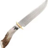 Ken Richardson Knives 8in 1085HC Steel Fixed Blade Bowie Knife 1410