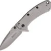 Kershaw Cryo Rick Hinderer Framelock Blade A/O Folding Knife W/ Flipper EDC 1555