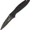 Kershaw Leek Folding Pocket Knife Linerlock A/O Carbon Fiber Damascus 1660CFDAM