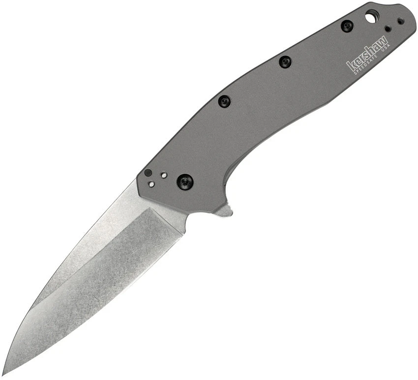 Kershaw Dividend Linerlock A/O Blade Gray Anodize Aluminum Folding Knife 1812GRY 1 Kershaw Dividend Linerlock A/O Blade Gray Anodize Aluminum Folding Knife 1812GRY