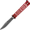 Kershaw Lucha Balisong Red Stainless 14C28N Clip Point Butterfly Knife 5150RDBW