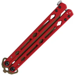 Kershaw Lucha Balisong Red Stainless Bronze 14C28N Butterfly Knife 5150REDBRZ -Elite Knives Shop KS5150REDBRZ add 01