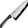Kershaw 7" Fixed High Carbon Blade Black & Gray Kitchen Luna Santoku Knife 7064
