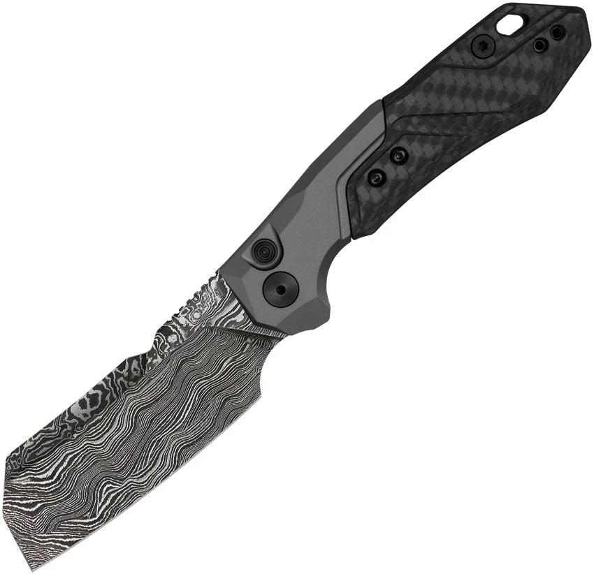 Kershaw Automatic Launch 14 Button Lock Damascus Knife 7850blkdam 1 Kershaw Automatic Launch 14 Button Lock Damascus Knife 7850blkdam