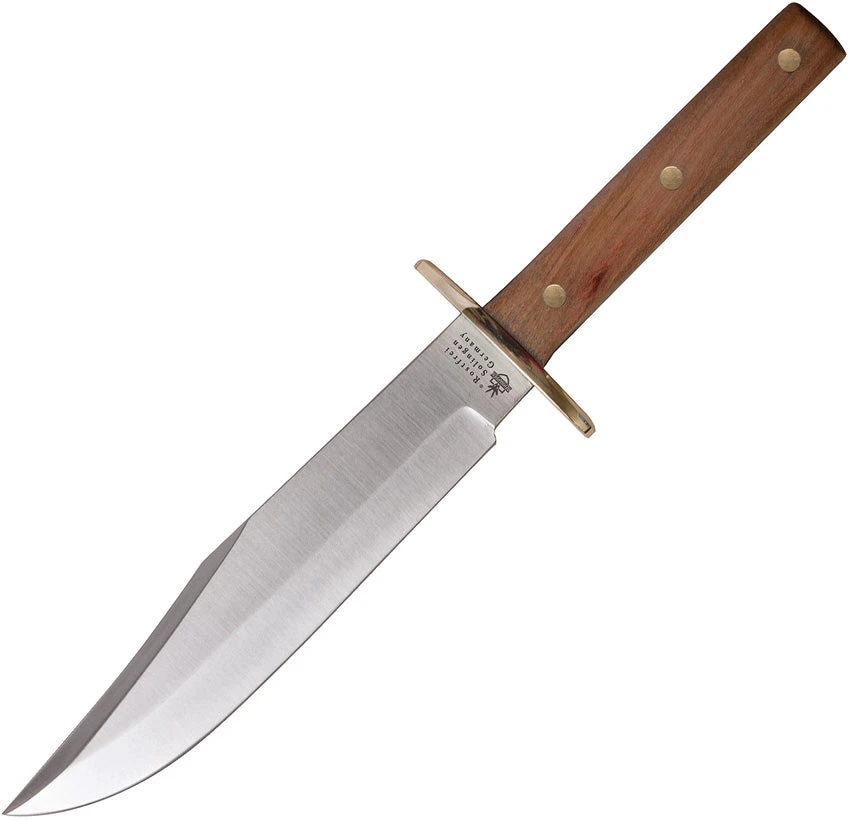 Linder Rehwappen Platterl Wood Stainless Clip Pt Fixed Blade Bowie Knife 186618 1 Linder Rehwappen Platterl Wood Stainless Clip Pt Fixed Blade Bowie Knife 186618