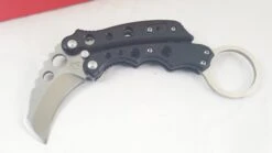 Mantis Vuja De Karambit Black Stainless Folding Pocket Knife G-10 Handles MK4 -Elite Knives Shop MANMK4G