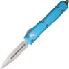 Microtech Automatic Ultratech OTF Knife Turquoise Aluminum Double Edge Dagger Blade 12210TQ