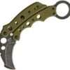 Mantis Vuja De Karambit Green Folding Pocket Knife G-10 Handles MK4GSW