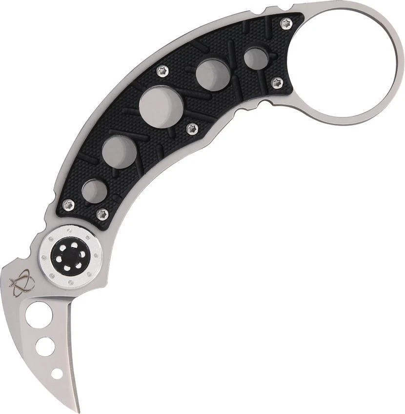 Mantis Mr Smith Karambit Black Fixed Blade Knife Silver Stainless Blade MKFB 1 Mantis Mr Smith Karambit Black Fixed Blade Knife Silver Stainless Blade MKFB