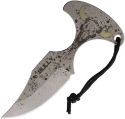 N.C. Custom Bully Push Dagger Stonewash Aus-8 Fixed Blade Knife C021