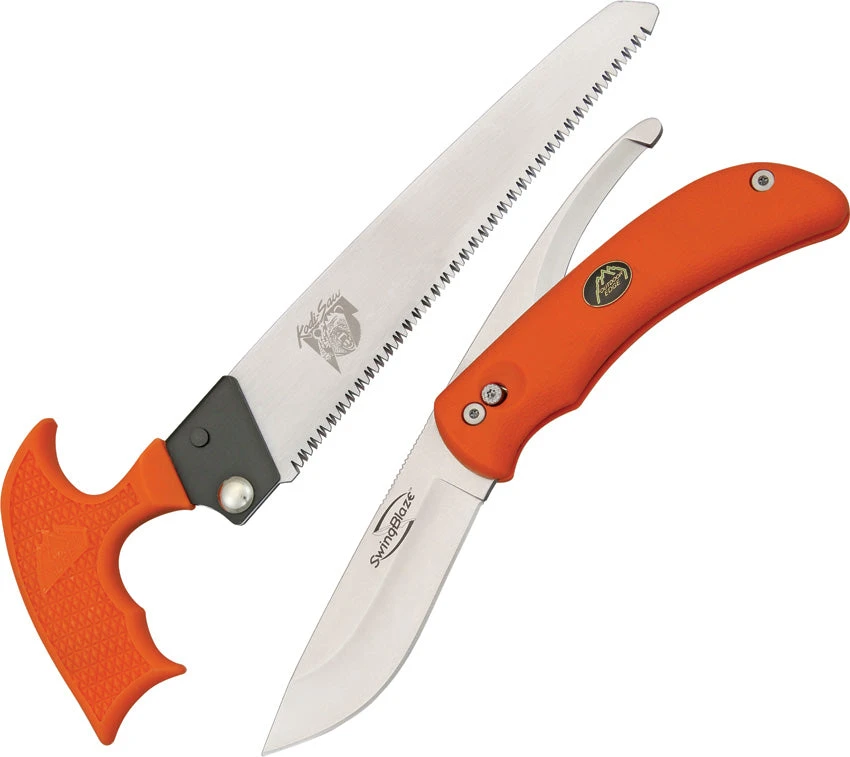 Outdoor Edge Orange Hunting Game Swingblaze Knife Pak With Wood/Bone Saw SZP1 1 Outdoor Edge Orange Hunting Game Swingblaze Knife Pak With Wood/Bone Saw SZP1