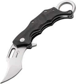 Boker Plus Wildcat Karambit Linerlock D2 Tool Steel Black G10 Handle Folding Knife - P01BO772