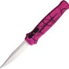 Piranha Knives Automatic Rated-R Knife OTF Pink Camo Aluminum 154CM Blade CP19PK