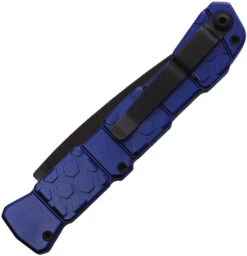 Piranha Knives Automatic 21 Tactical Knife Button Lock Blue Aluminum Black S30V Blade CP21BT -Elite Knives Shop PKCP21BT add 02