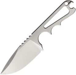 PMP Knives 7" Pitbull Finger Grooved Handle D2 Neck Knife + Sheath 001