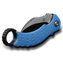 QSP Eagle Blue & Black Folding Karambit Hawkbill Knife 120c -Elite Knives Shop QS120C add 03