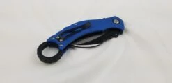 QSP Eagle Blue Folding Hawkbill Karambit Knife 120d -Elite Knives Shop QS120D add 08