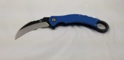 QSP Eagle Blue Folding Hawkbill Karambit Knife 120d -Elite Knives Shop QS120D add 09