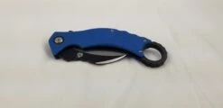 QSP Eagle Blue Folding Hawkbill Karambit Knife 120d -Elite Knives Shop QS120D add 11