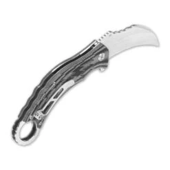 QSP EAGLE Black & White Karambit D2 Folding Knife 120e -Elite Knives Shop QS120E add 02 41ce6a91 5b11 47d1 814c 3aba43754fe4