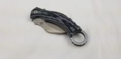 QSP EAGLE Black & White Karambit D2 Folding Knife 120e -Elite Knives Shop QS120E add 05