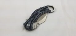 QSP EAGLE Black & White Karambit D2 Folding Knife 120e -Elite Knives Shop QS120E add 06