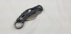 QSP EAGLE Black & White Karambit D2 Folding Knife 120e -Elite Knives Shop QS120E add 08