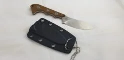 QSP Knives Neckmuk Brown G10 D2 Steel Fixed Blade Neck Knife W/ Sheath 125B 18 QSP Knives Neckmuk Brown G10 D2 Steel Fixed Blade Neck Knife W/ Sheath 125B -Elite Knives Shop QS125B add 06 8143f850 cddc 475a 8426 0b631792d180