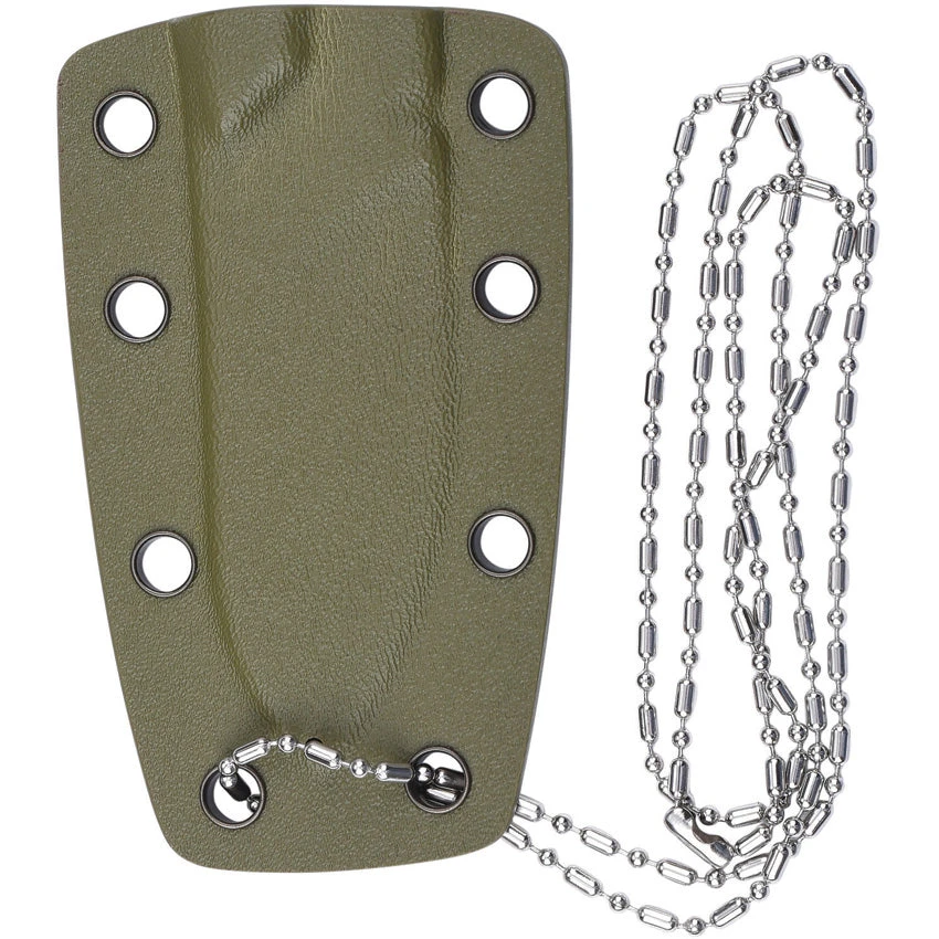 QSP Neckmuk Green G10 Neck Knife + Sheath 125c 2 QSP Neckmuk Green G10 Neck Knife + Sheath 125c - Image 2