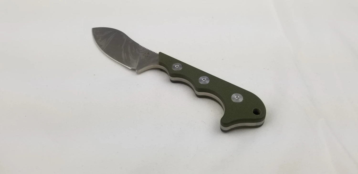 QSP Neckmuk Green G10 Neck Knife + Sheath 125c 4 QSP Neckmuk Green G10 Neck Knife + Sheath 125c - Image 4