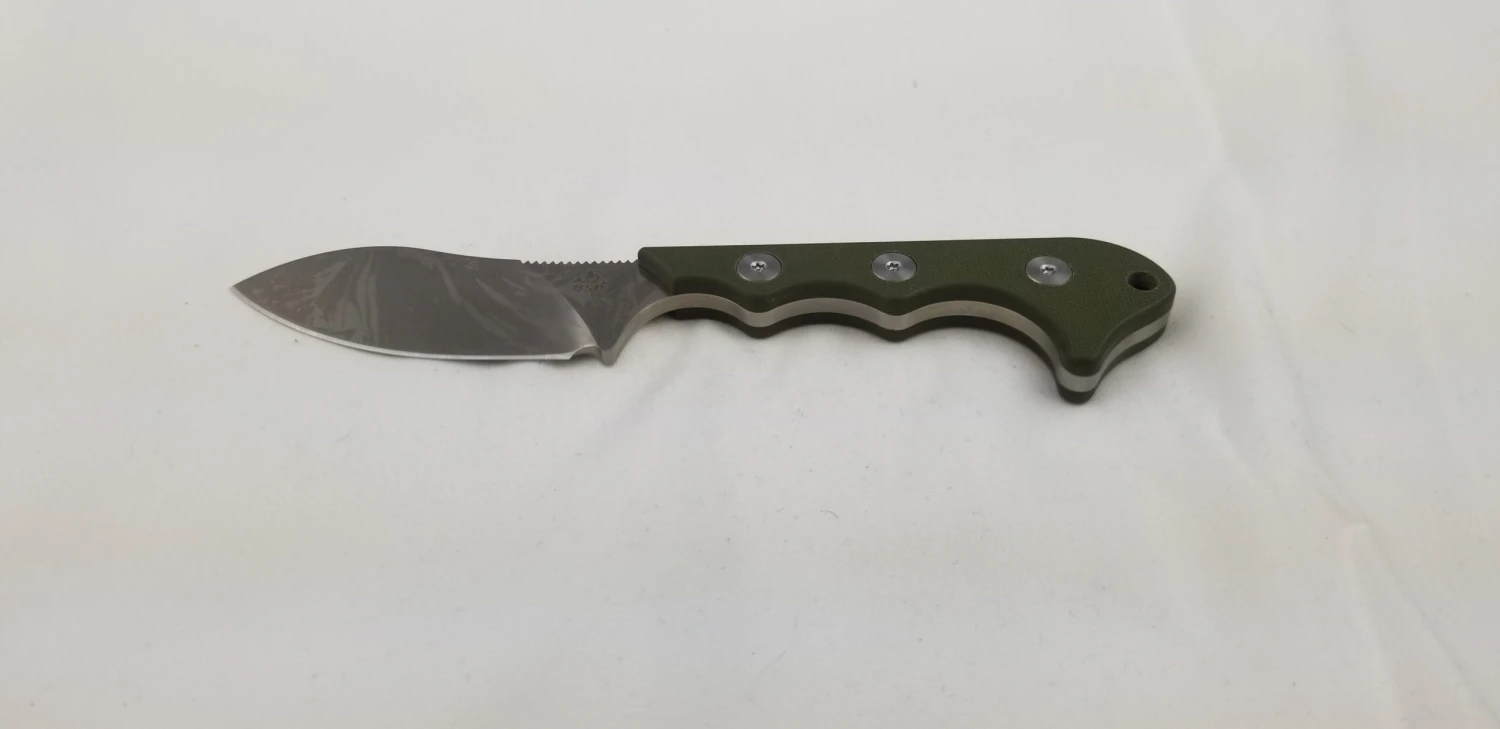 QSP Neckmuk Green G10 Neck Knife + Sheath 125c 6 QSP Neckmuk Green G10 Neck Knife + Sheath 125c - Image 6