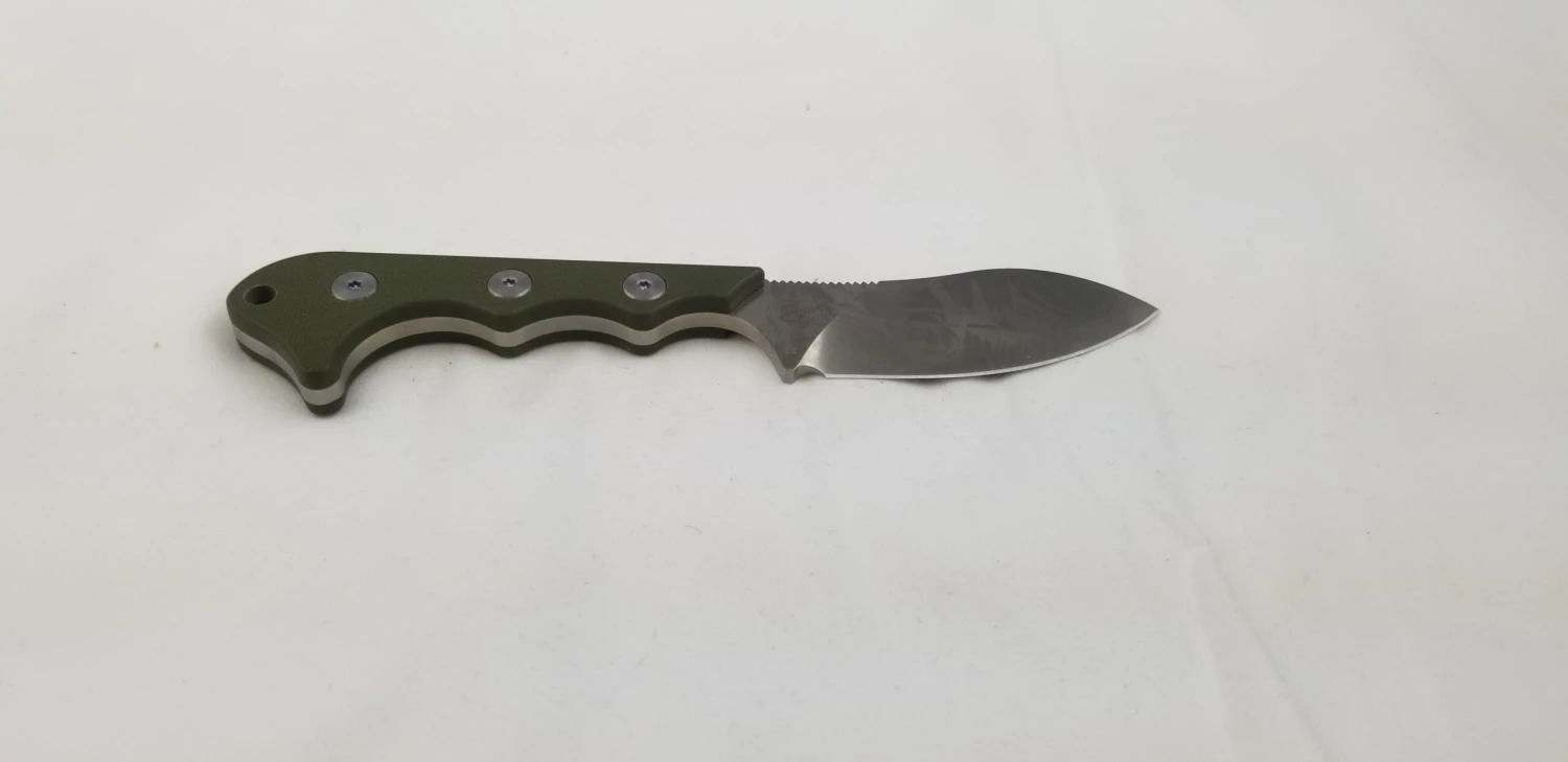 QSP Neckmuk Green G10 Neck Knife + Sheath 125c 7 QSP Neckmuk Green G10 Neck Knife + Sheath 125c - Image 7
